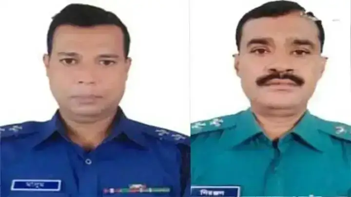 এবার প্রকাশ্যে পুলিশের দুই কর্মকর্তার মারামারি