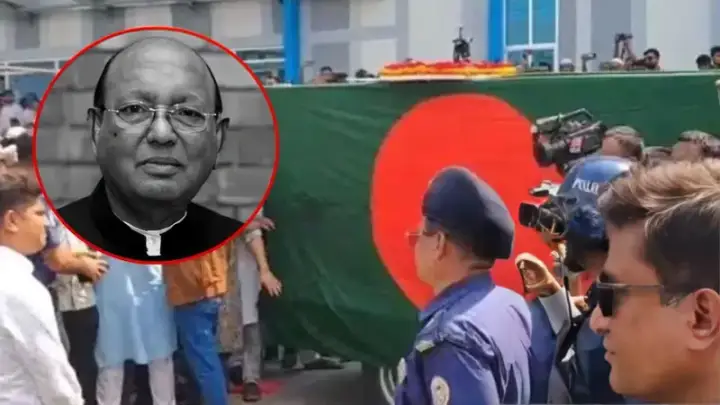 রাষ্ট্রীয় মর্যাদায় ভোলায় চিরনিদ্রায় শায়িত তোফায়েল আহমেদ